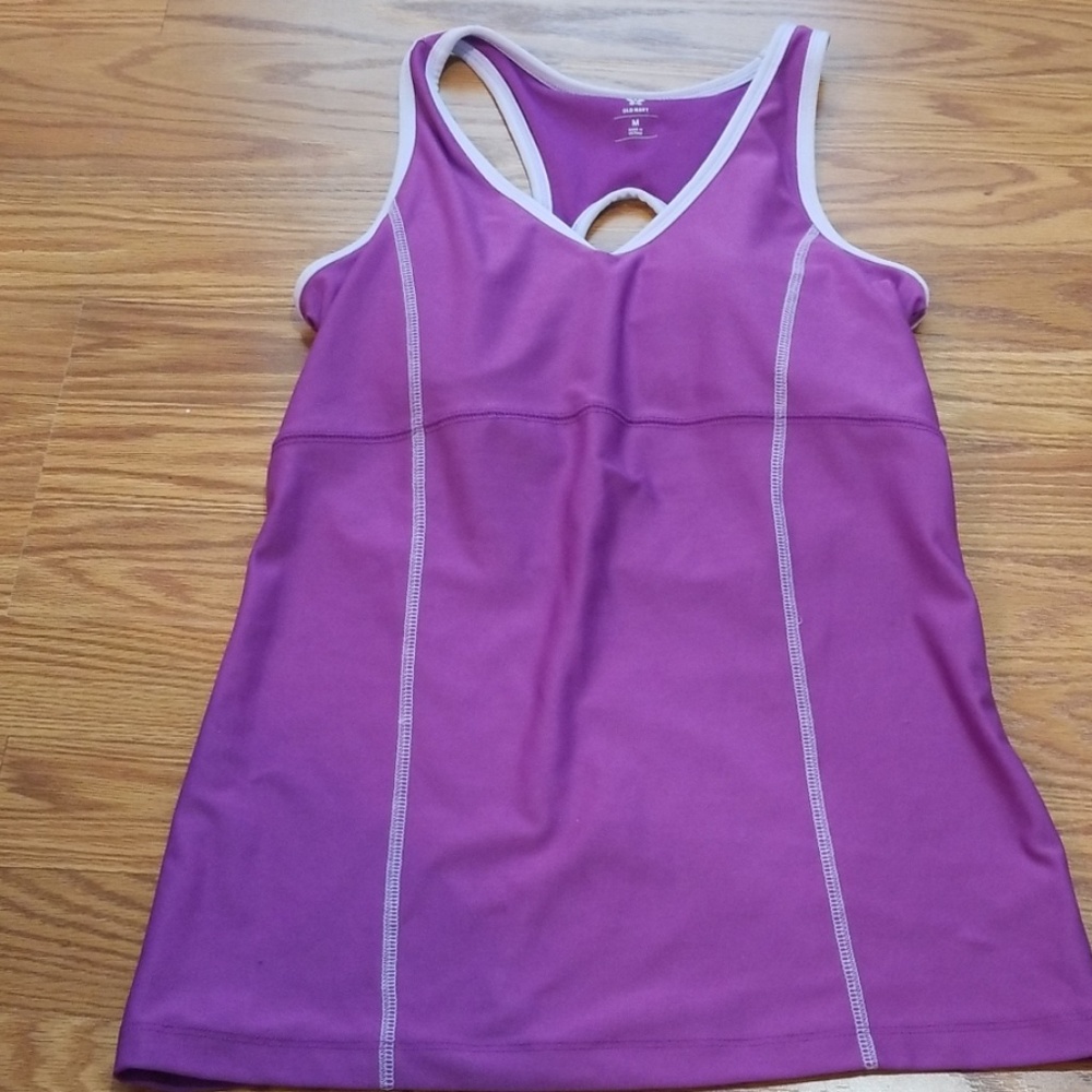 Old Navy purple workout tank top Medium Womens bra